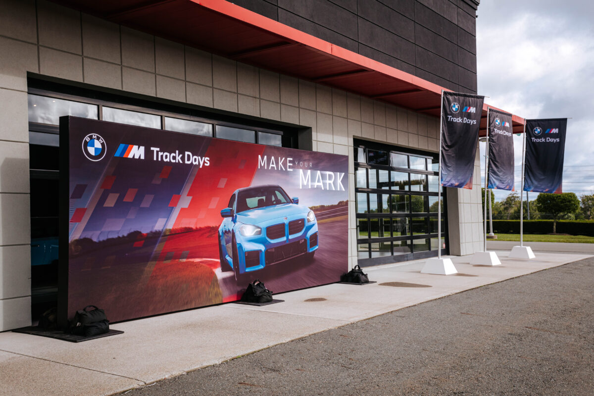 BMW Signage in front of the Gallery